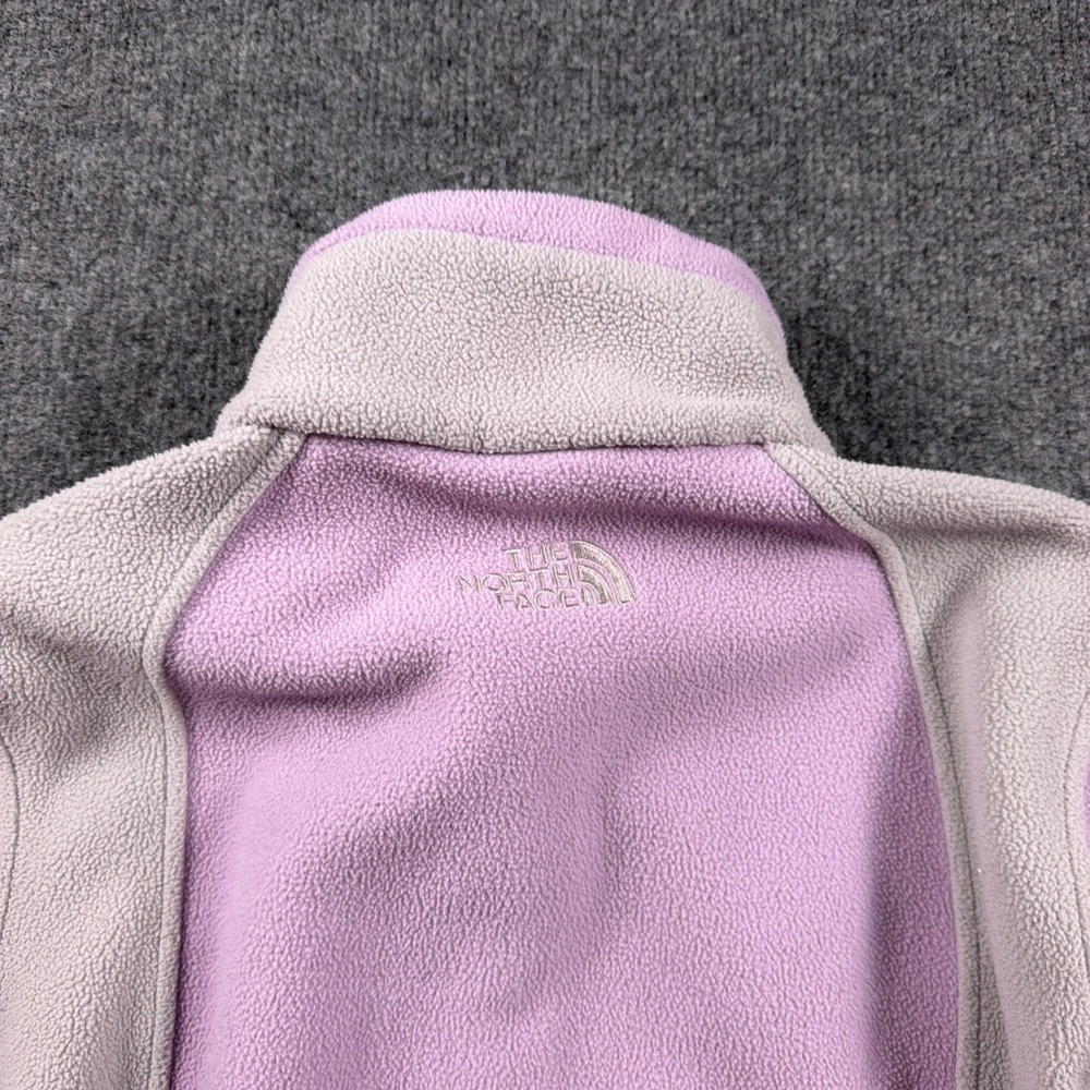 The North Face Fleece Jacket Womens Medium Purple Grey Full Zip Outdoor Layer - Picture 6 of 11